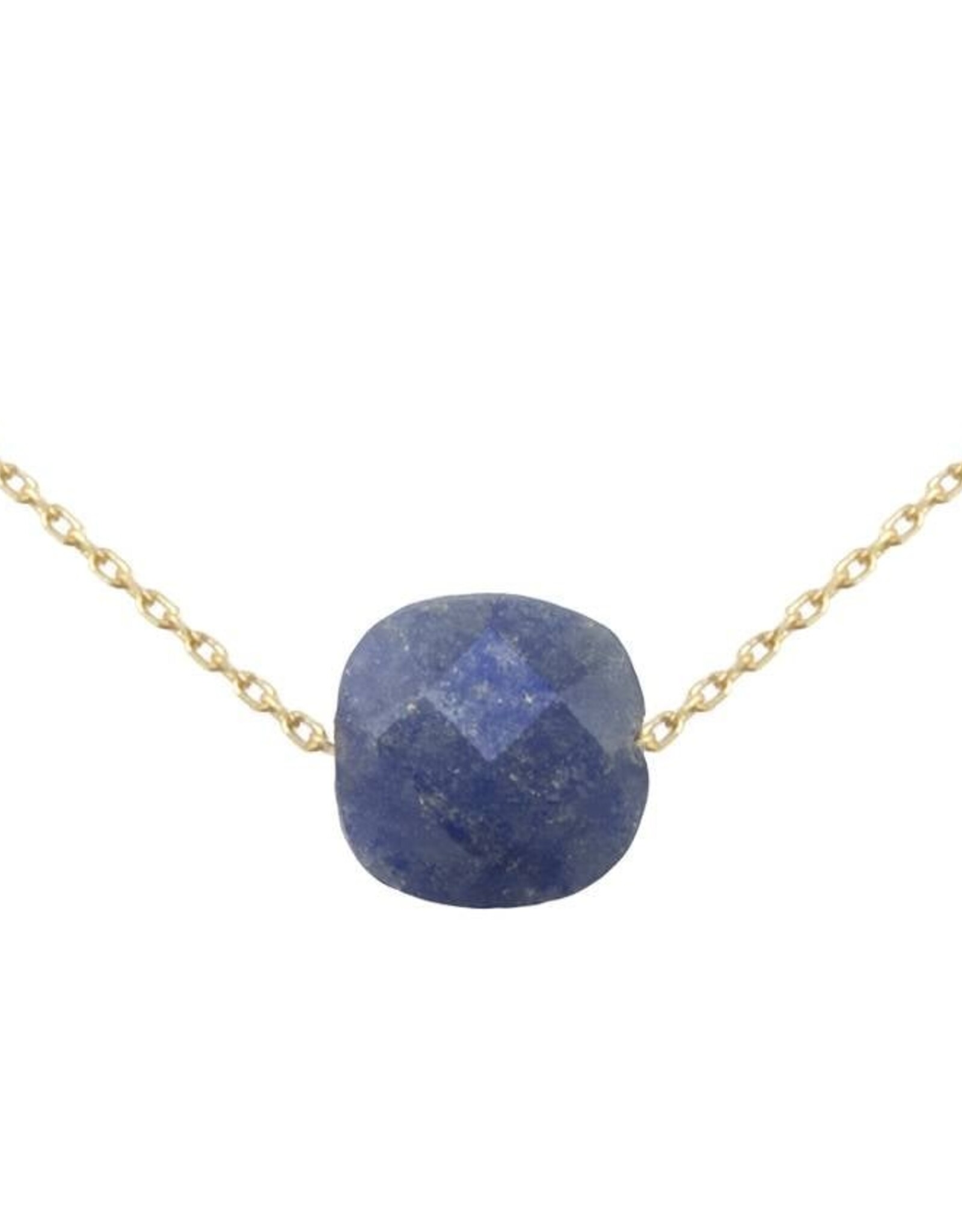 Bo Gold Necklace - Gold - Lapis Lazuli