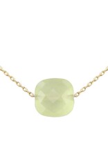Bo Gold Necklace - Gold - Gemstone