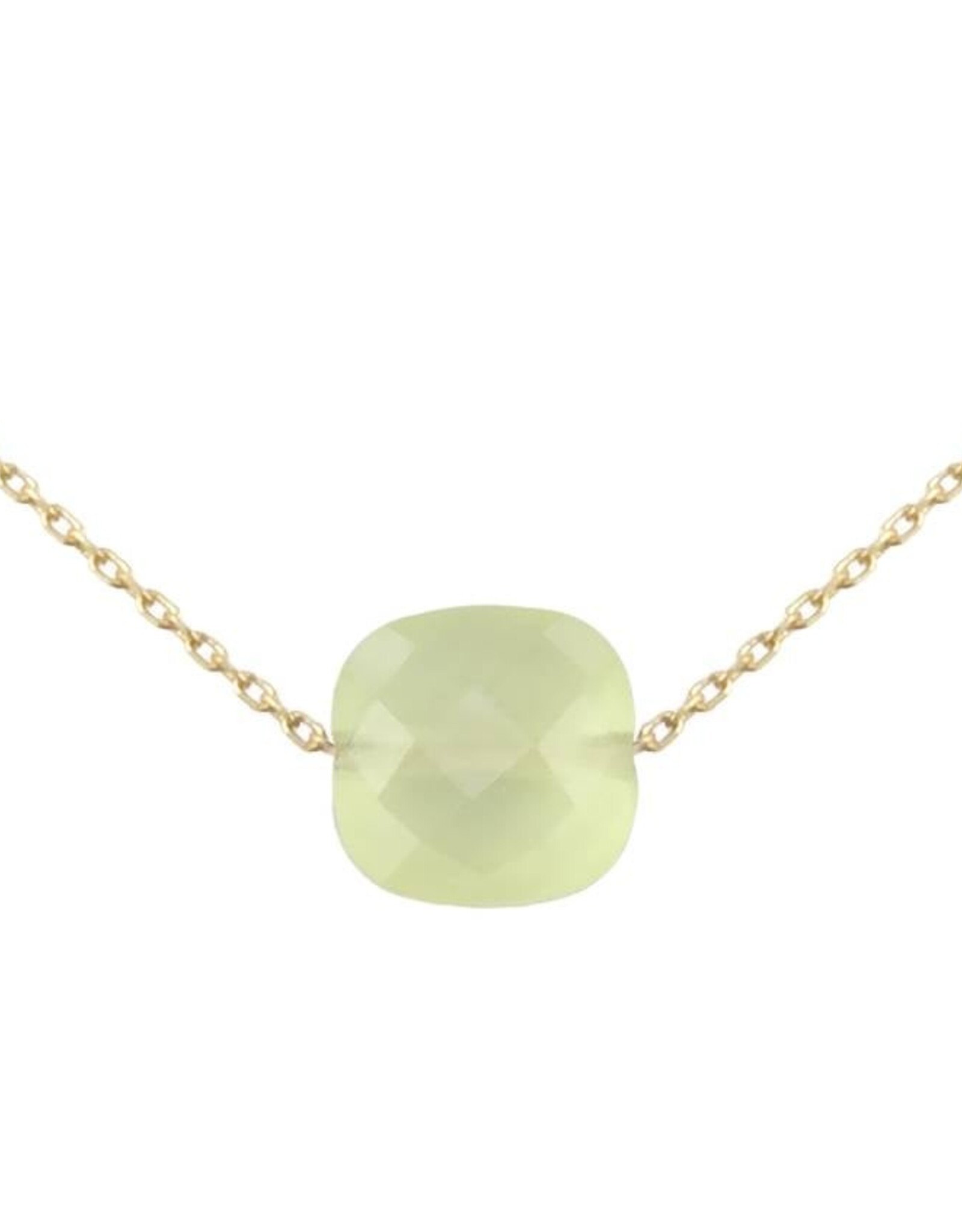 Bo Gold Necklace - Gold - Gemstone