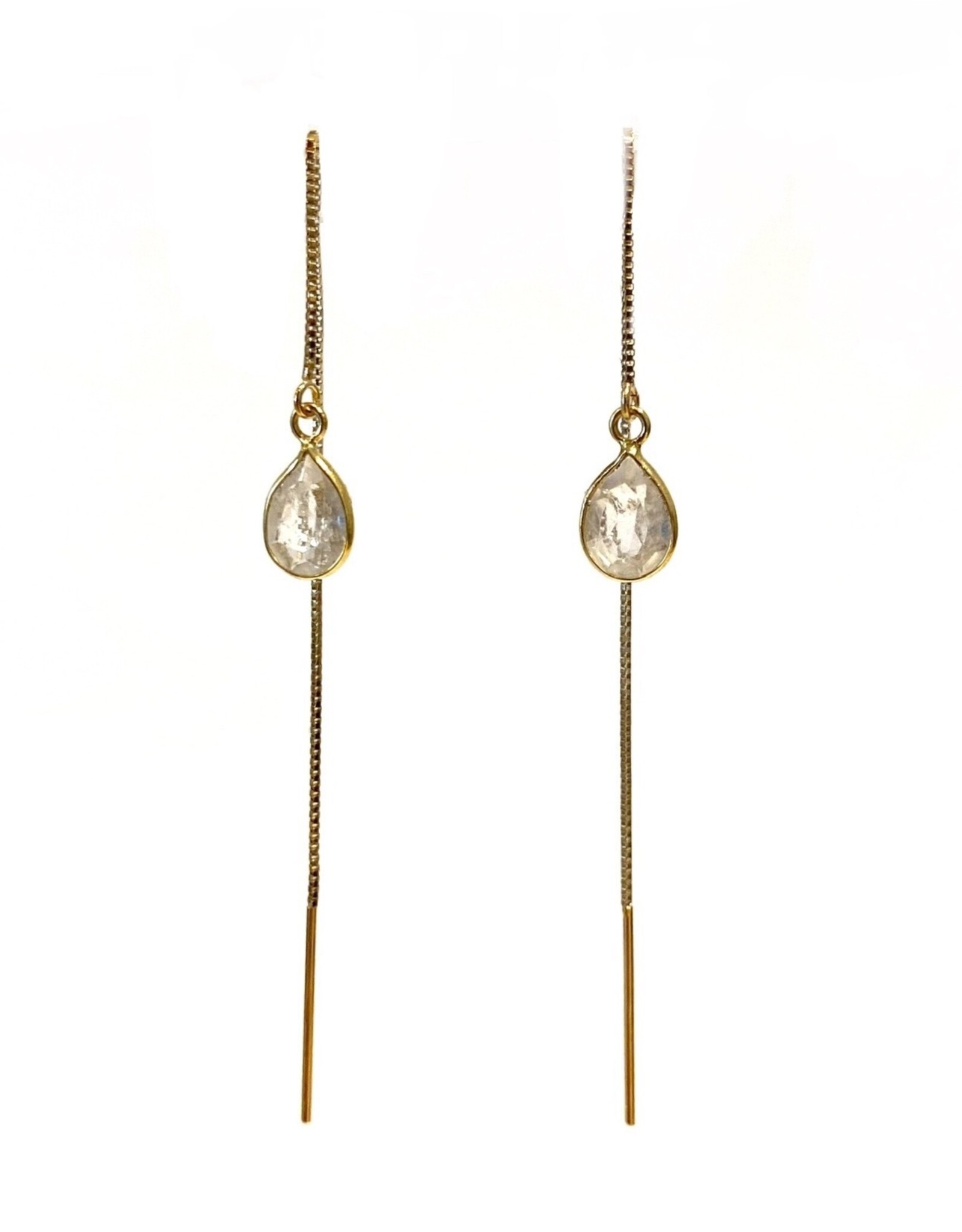 Bo Gold Earrings - Gold - Chrystal