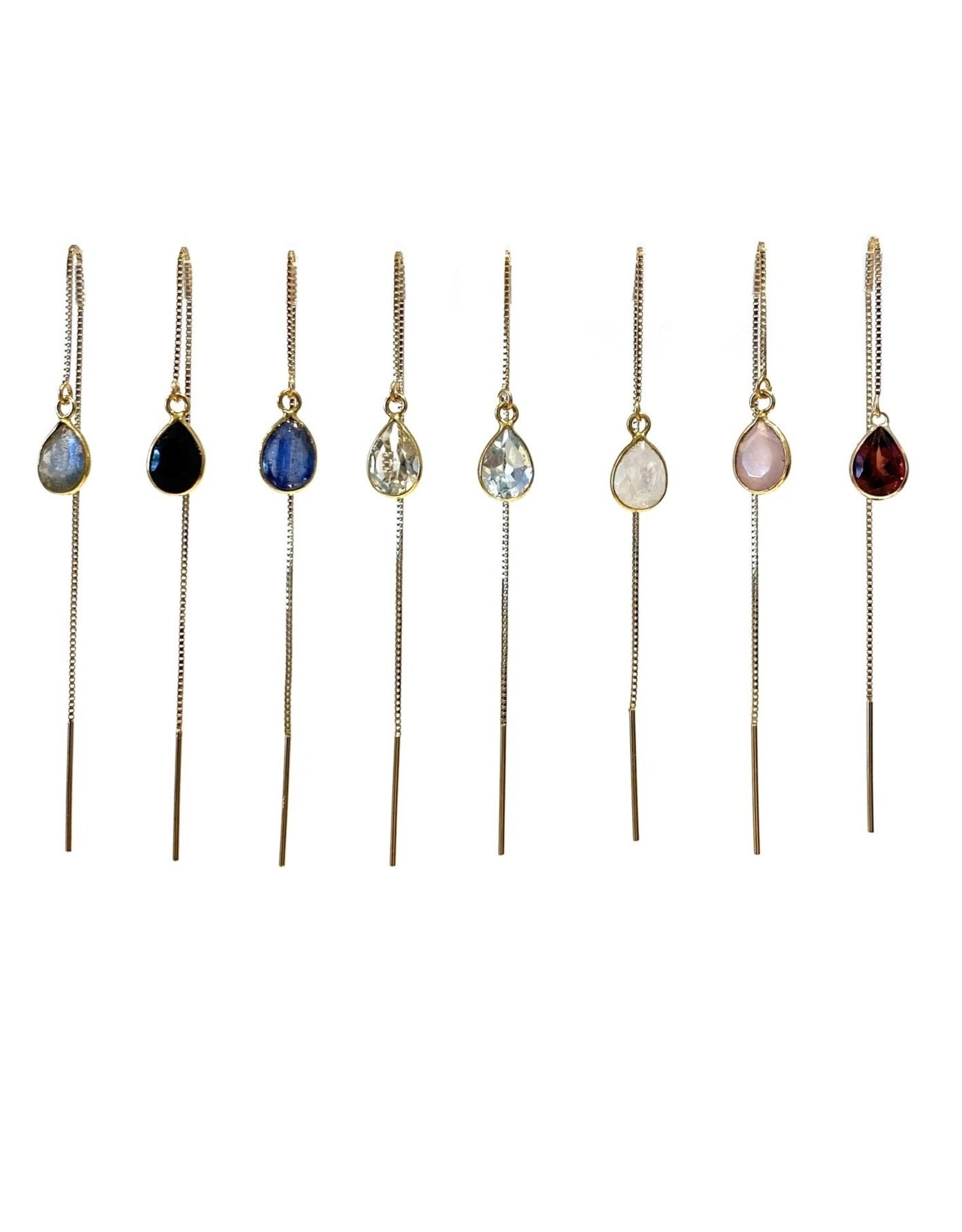 Bo Gold Oorbellen - Goud - Onyx