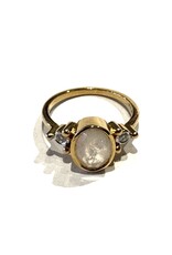 Bo Gold Ring - Gold - Moonstone - Diamond