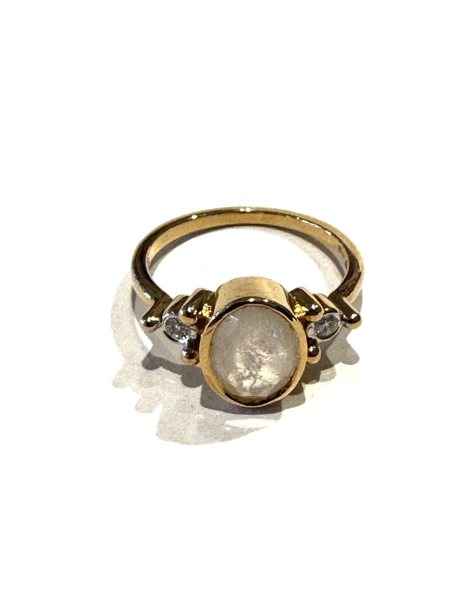 Bo Gold Ring - Gold - Moonstone - Diamond