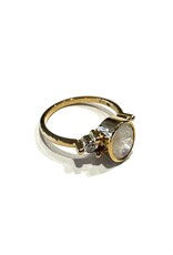 Bo Gold Ring - Gold - Moonstone - Diamond