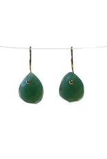 Bo Gold Oorbellen - Goud - Groene Onyx