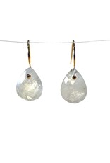 Bo Gold Earrings - Gold - Moonstone