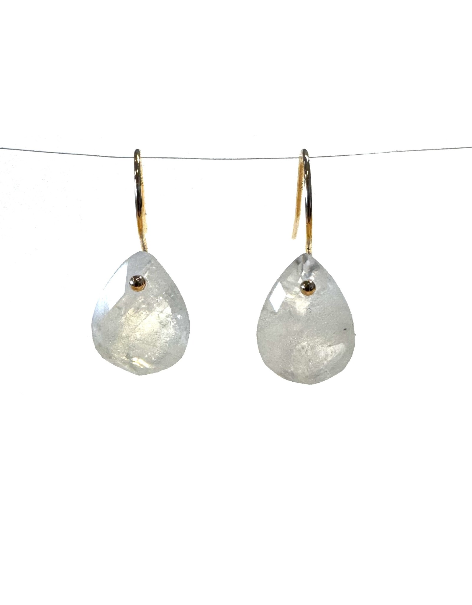 Bo Gold Earrings - Gold - Moonstone