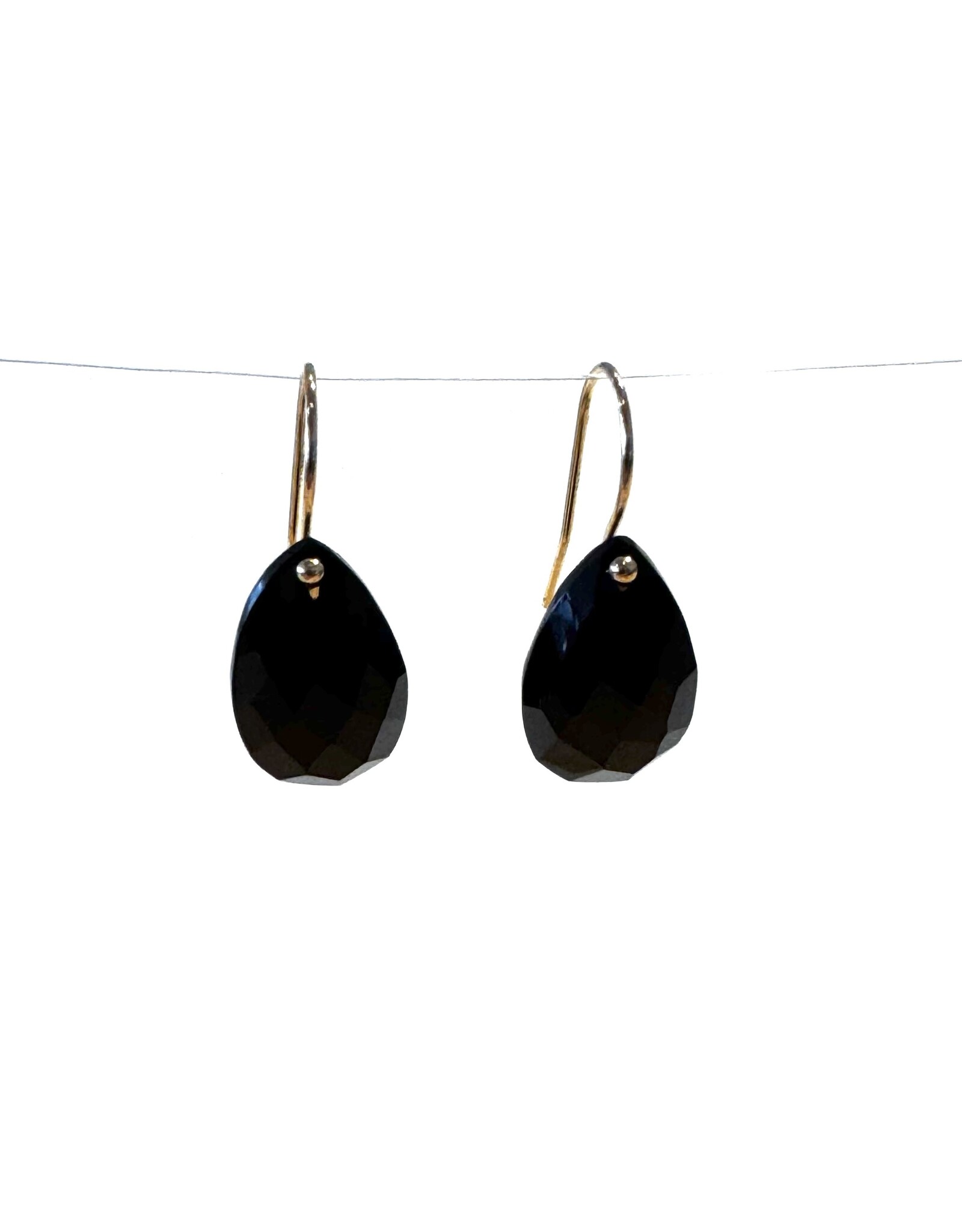Bo Gold Earrings - Gold - Onyx