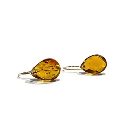 Bo Gold Oorbellen - Goud - Citrien