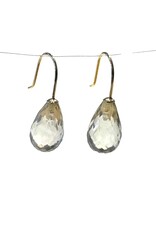 Bo Gold Earrings - Gold - Green Amethyst