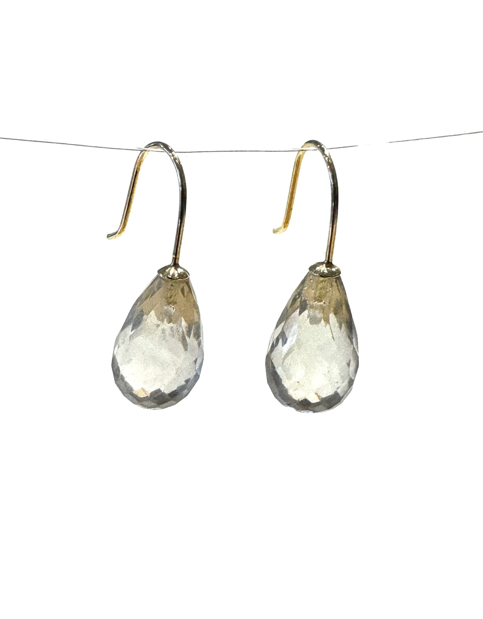 Bo Gold Earrings - Gold - Green Amethyst