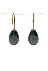 Bo Gold Oorbellen - Goud - London Blue quartz