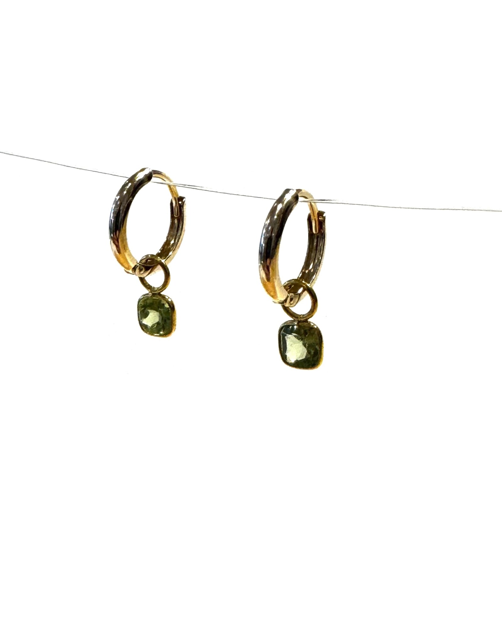 Bo Gold Earrings - Gold - Peridot