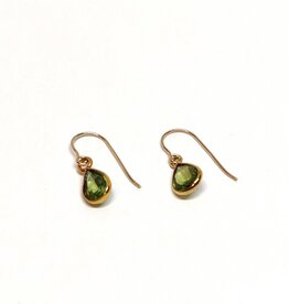 Bo Gold Earrings - Gold - Peridot