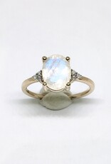 Bo Gold Ring - Gold - Moonstone - Diamond
