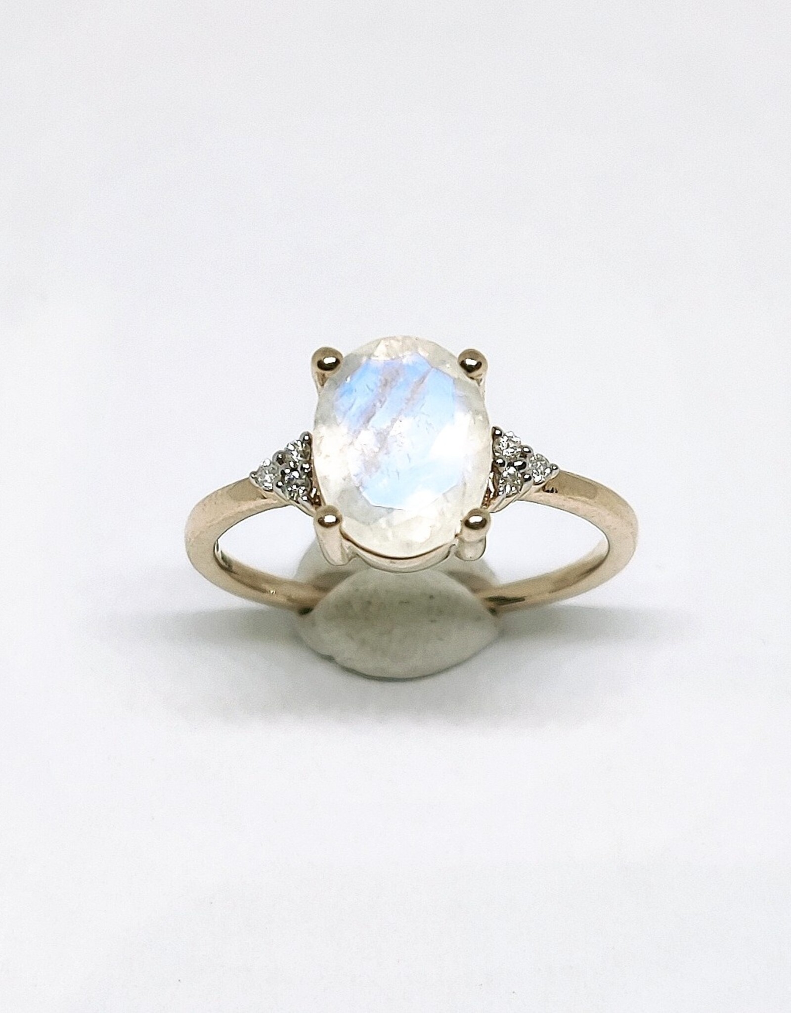 Bo Gold Ring - Gold - Moonstone - Diamond