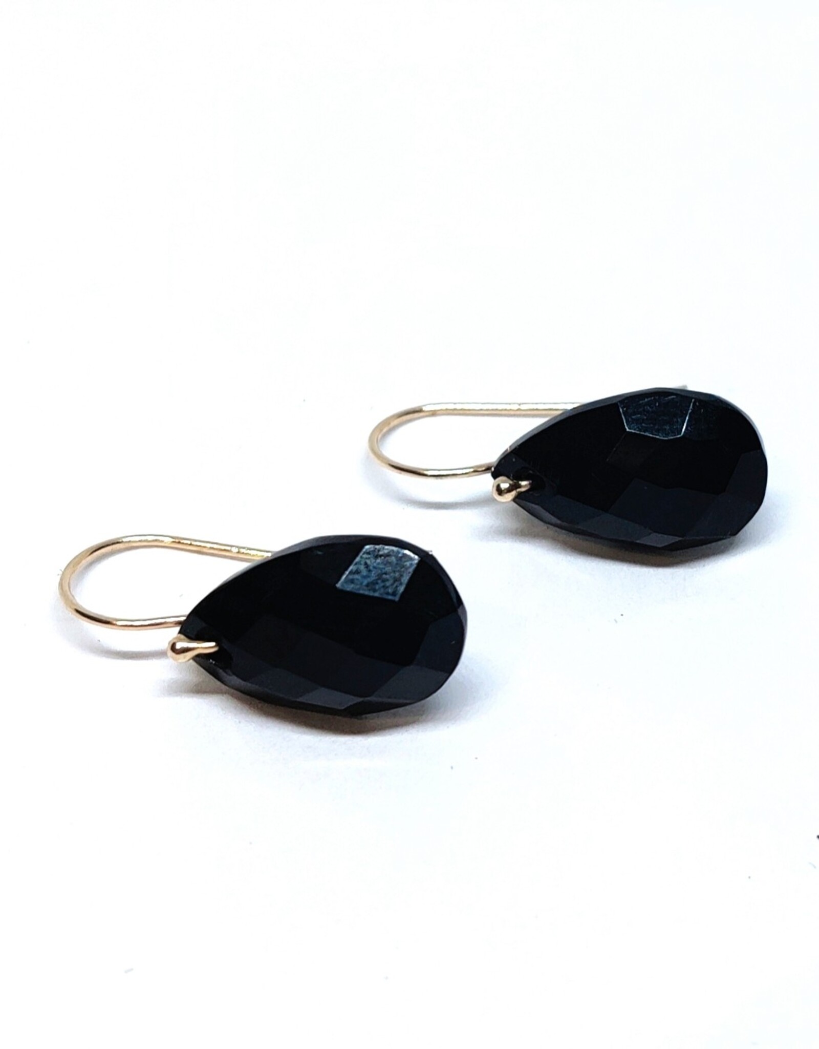 Bo Gold Earrings - Gold - Onyx