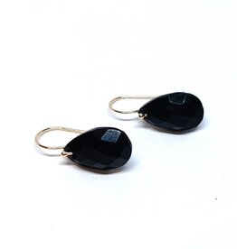 Bo Gold Earrings - Gold - Onyx
