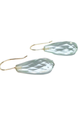 Bo Gold Earrings - Gold - Green amethyst