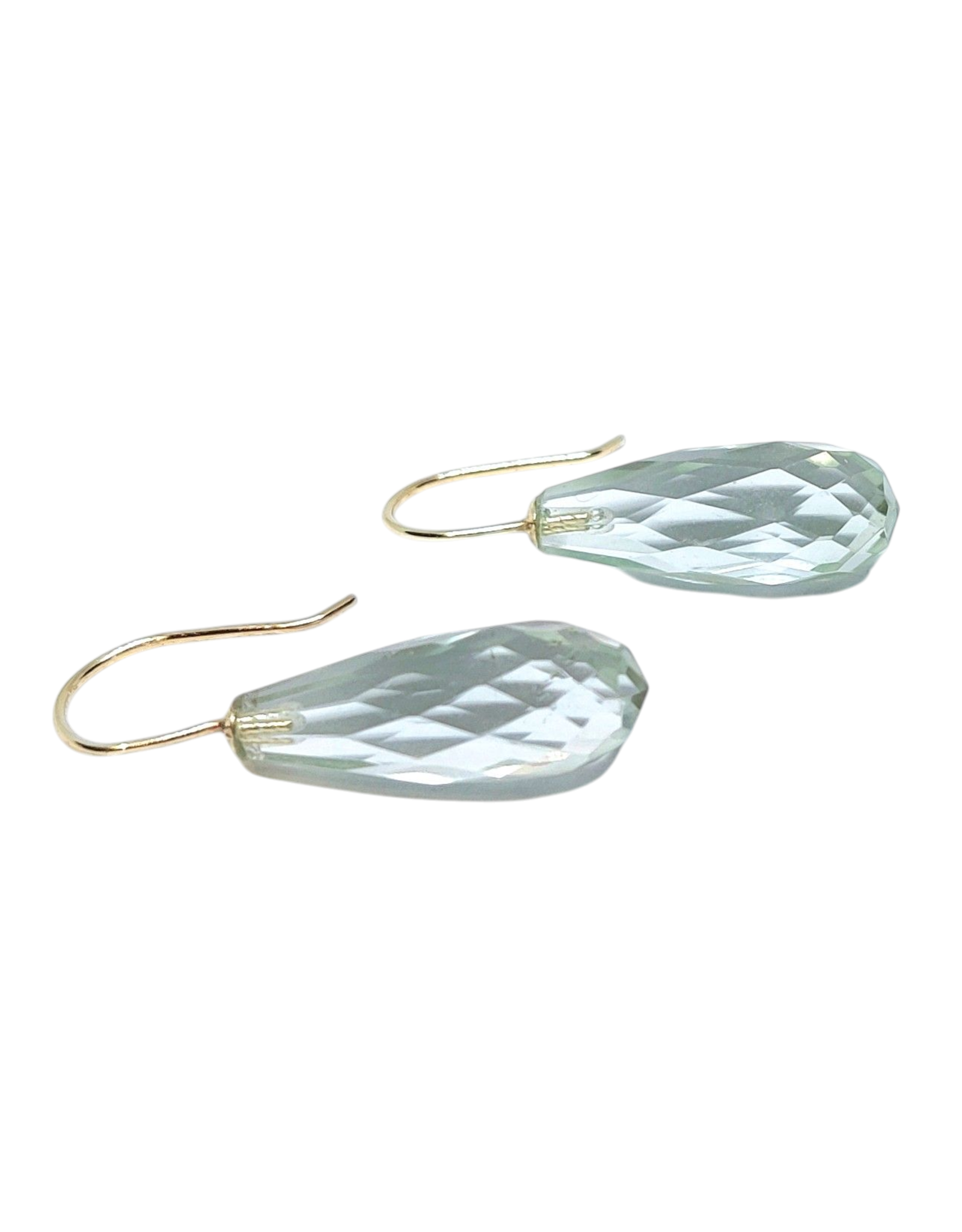 Bo Gold Earrings - Gold - Green amethyst