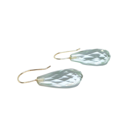 Bo Gold Earrings - Gold - Green amethyst