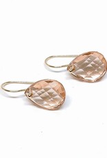Bo Gold Earrings - Gold - Morganite