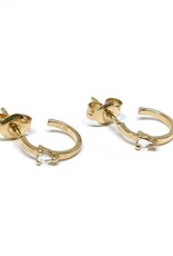 Navarro Earrings - Gold  - Green Amethyst
