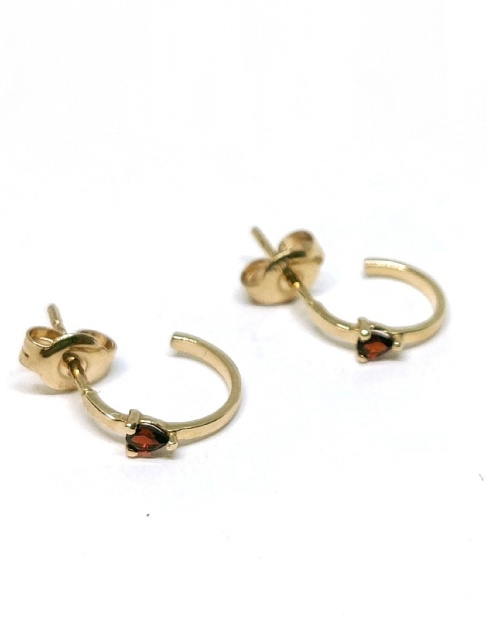 Navarro Earrings - Gold  - Garnet