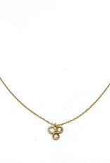 Bo Gold Necklace - Gold - Diamonds