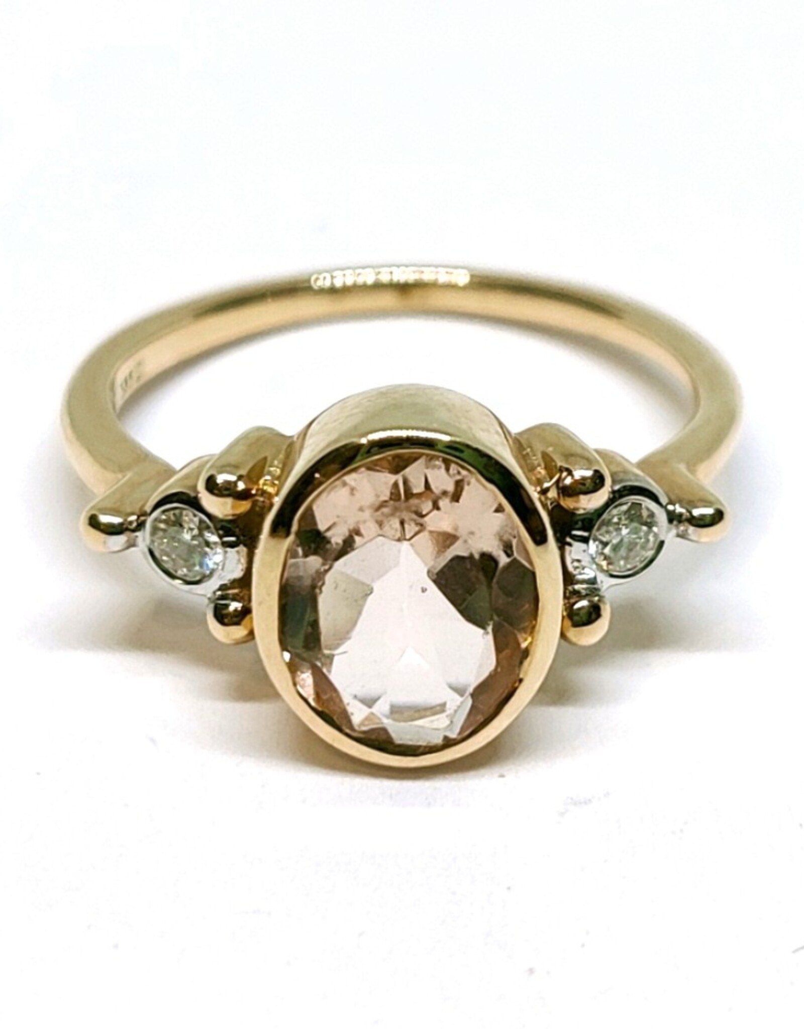 Bo Gold Ring - Goud - Morganiet - Diamant