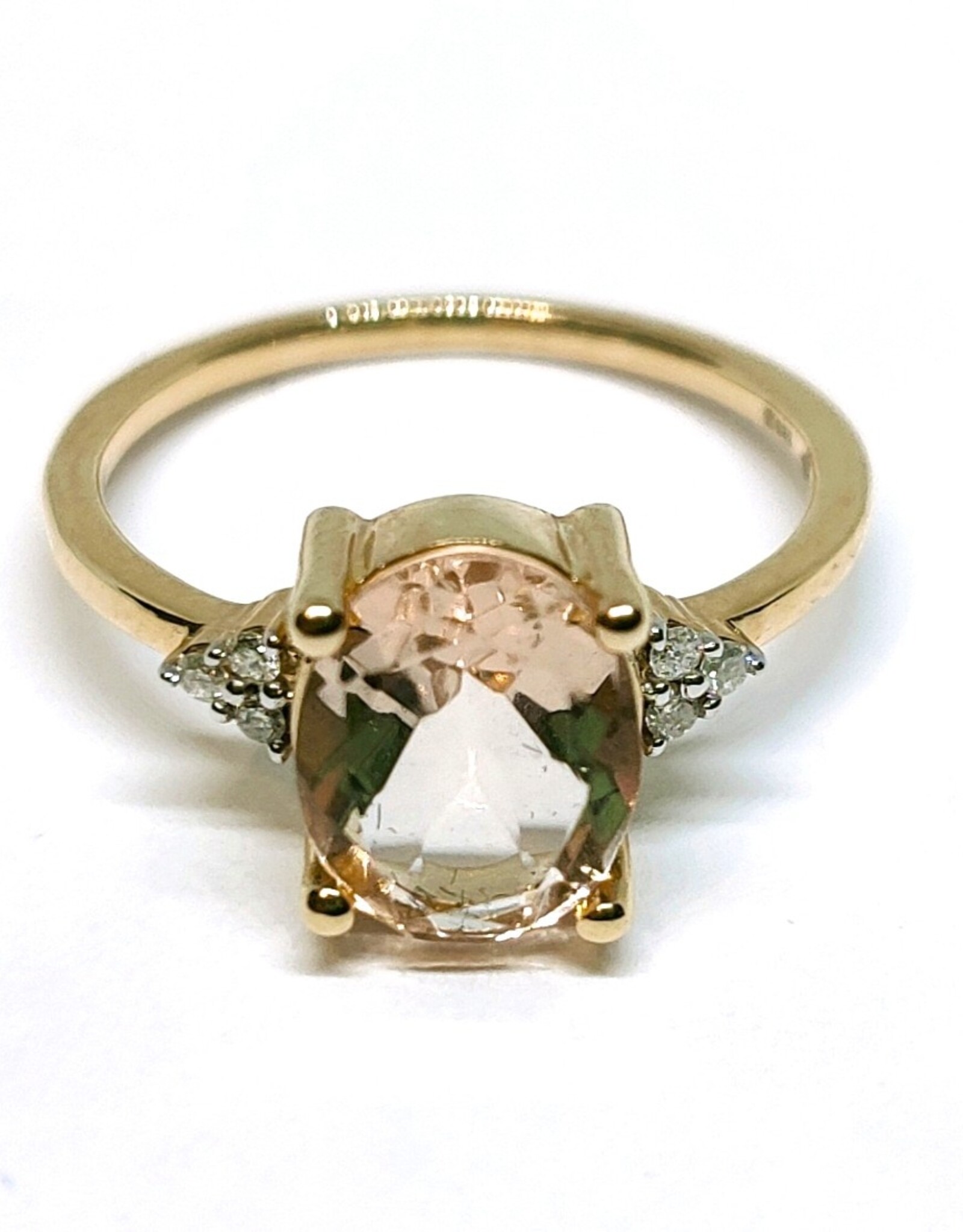 Bo Gold Ring - Goud - Morganiet - Diamant