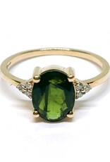 Bo Gold Ring - Goud - Toermalijn - Diamant