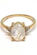 Bo Gold Ring - Gold - Moonstone - Diamond
