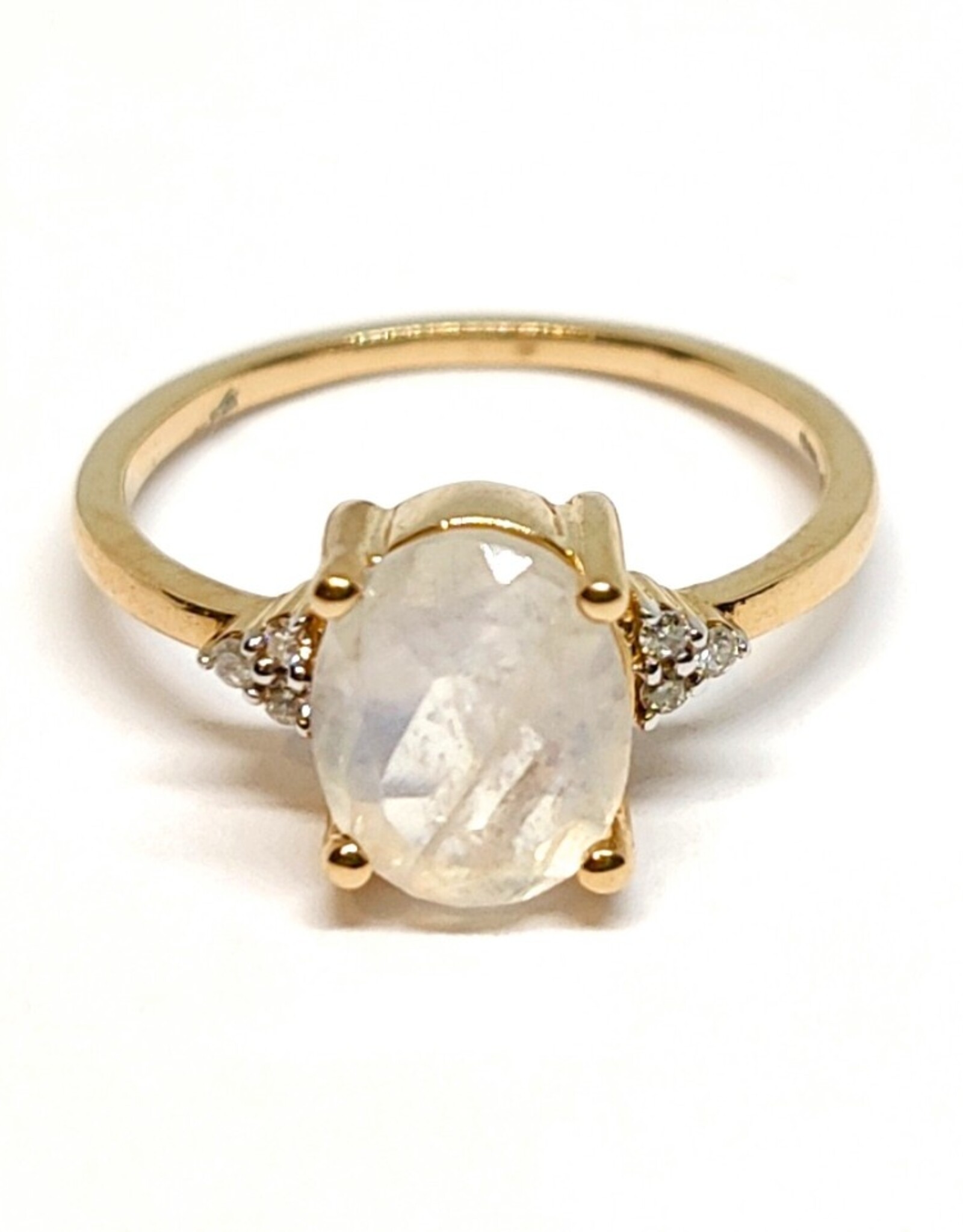 Bo Gold Ring - Gold - Moonstone - Diamond