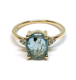 Bo Gold Ring - Goud - Kyaniet - Diamant