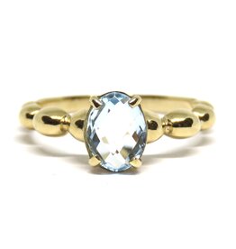 Navarro Ring - Gold - Blue Topaz