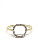 Bo Gold Ring - Gold - Diamonds