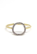 Bo Gold Ring - Gold - Diamonds