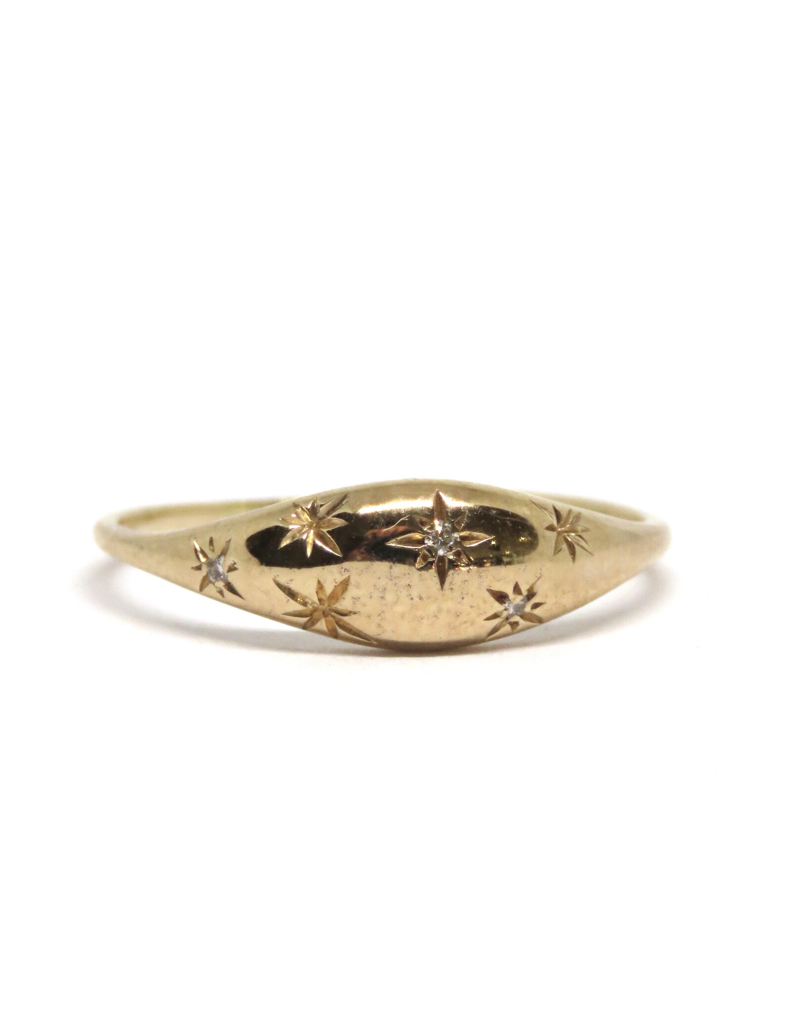 Bo Gold Ring - Goud - Diamanten