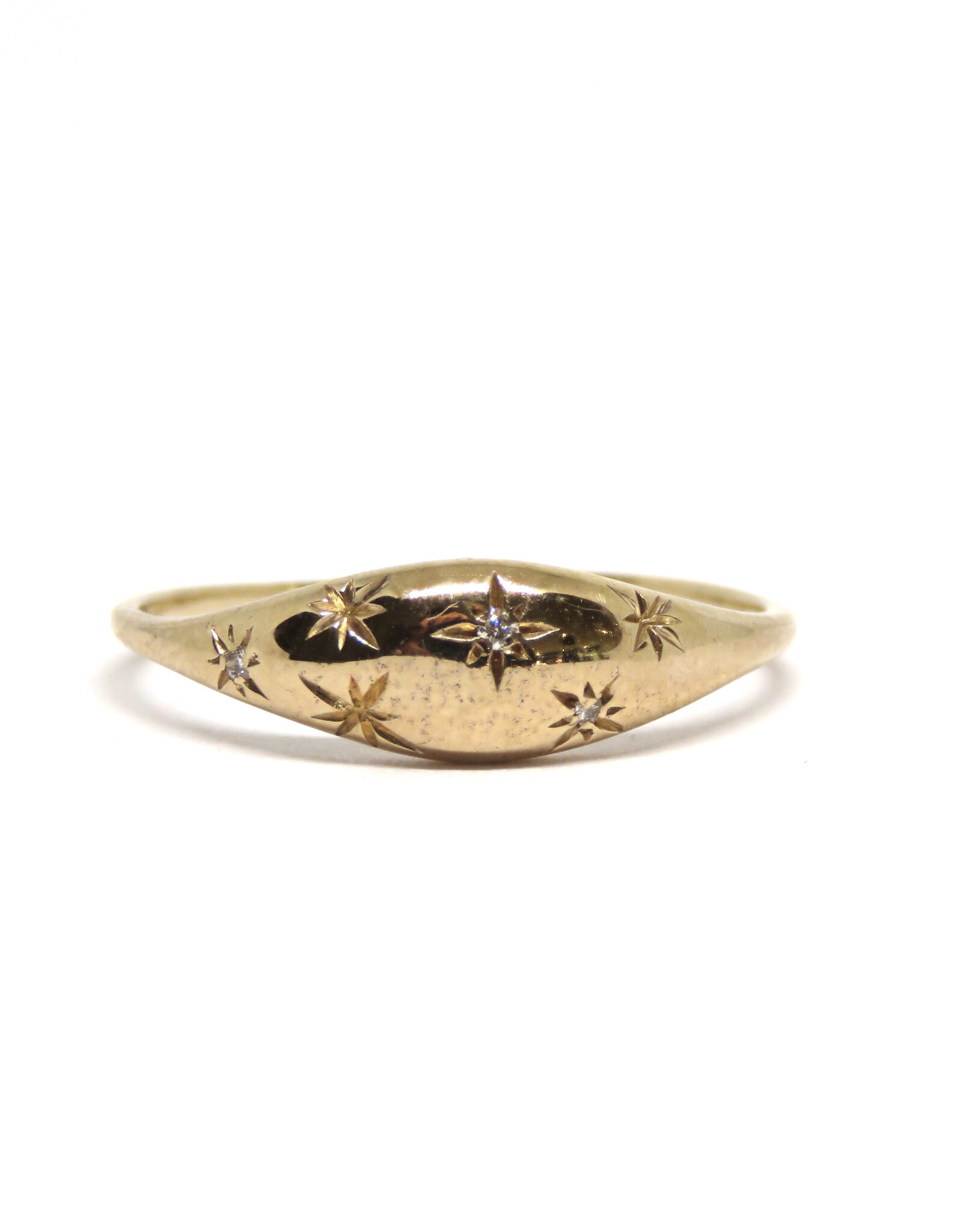 Bo Gold Ring - Goud - Diamanten