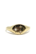 Bo Gold Ring - Gold - Diamonds