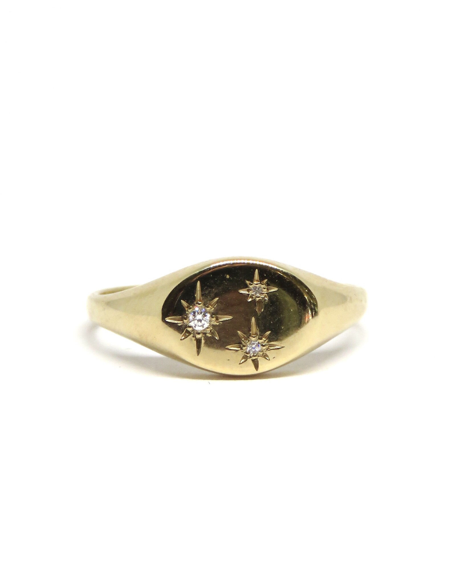 Bo Gold Ring - Gold - Diamonds