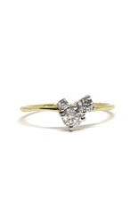 Bo Gold Ring - Gold  - Diamonds