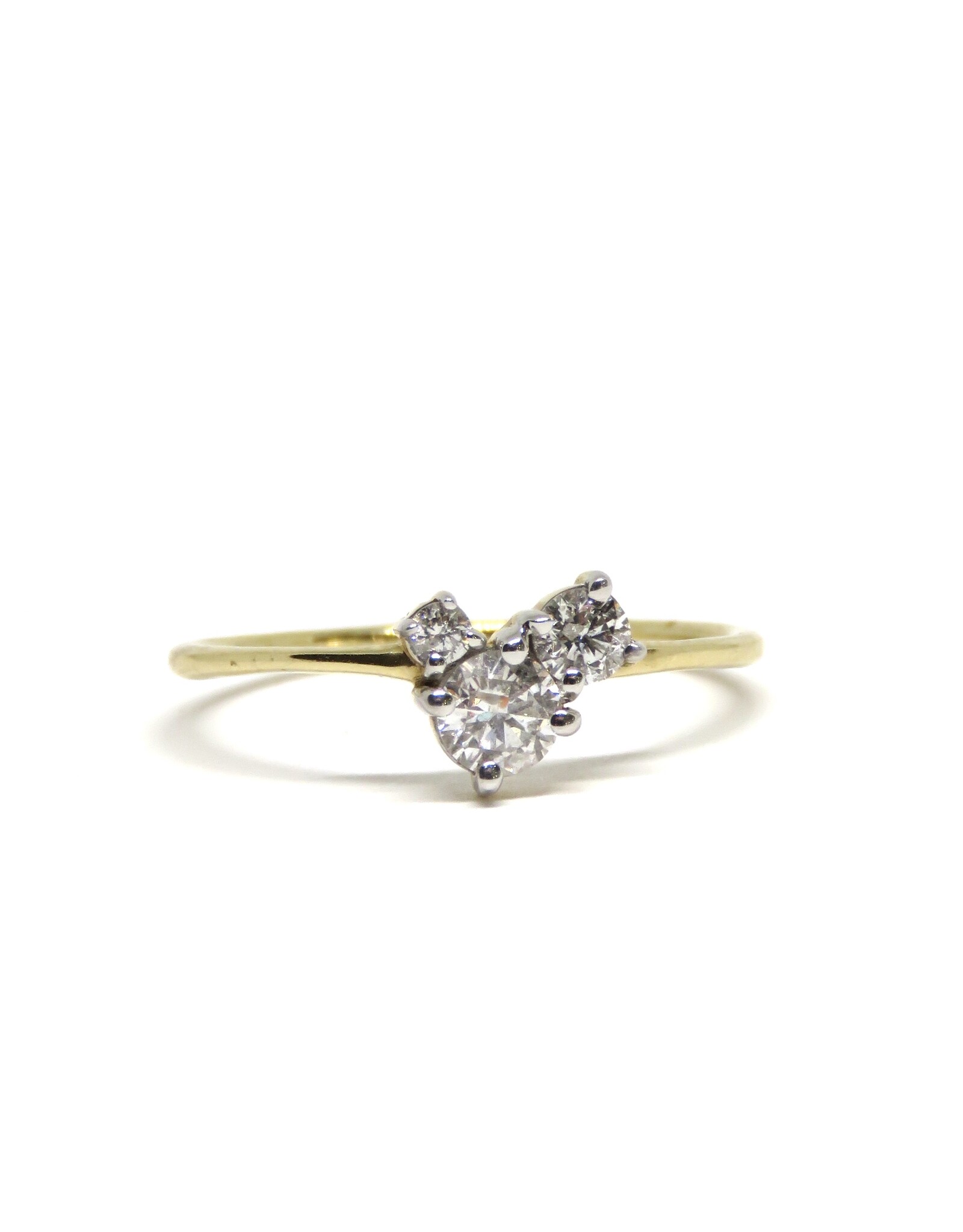 Bo Gold Ring - Gold  - Diamonds