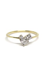 Bo Gold Ring - Gold  - Diamonds