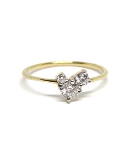 Bo Gold Ring - Gold  - Diamonds