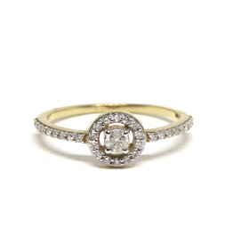 Bo Gold Ring - Gold  - Diamonds