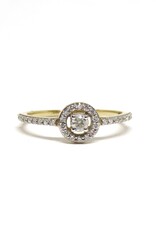 Bo Gold Ring - Gold  - Diamonds