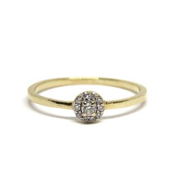 Bo Gold Ring - Goud - Diamantjes