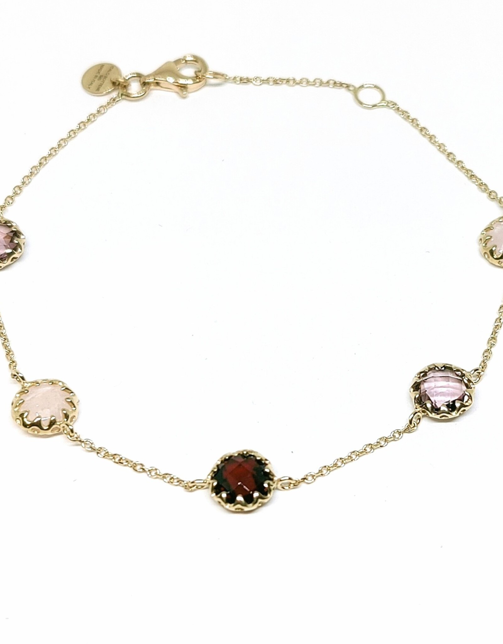 Swing Jewels Armband - Goud - Rodoliet - Amethist - Rozen kwart